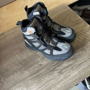 Men's Gray and Black High-Top Boat Shoes